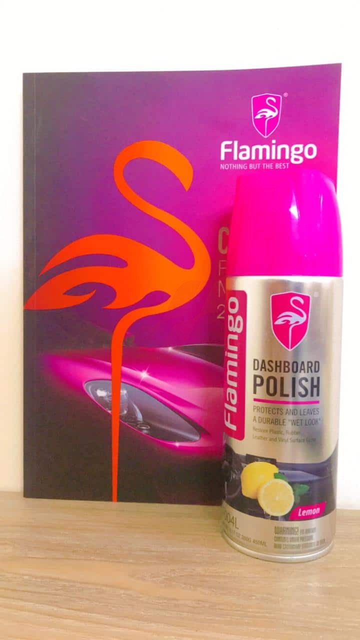 PHOTO-2021-05-06-20-34-49 Flamingo Dashboard Polish 450ML (with Fragrance) - Image 1