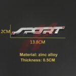 3D Metal Chrome Sport Badge - Image 3