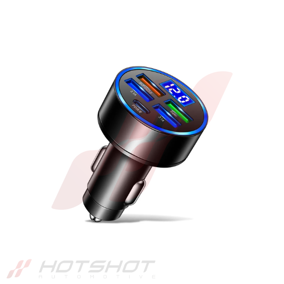 Untitled design (78) 250W 5 Ports USB Type C PD QC3.0 Car Super Fast Charger - Image 1
