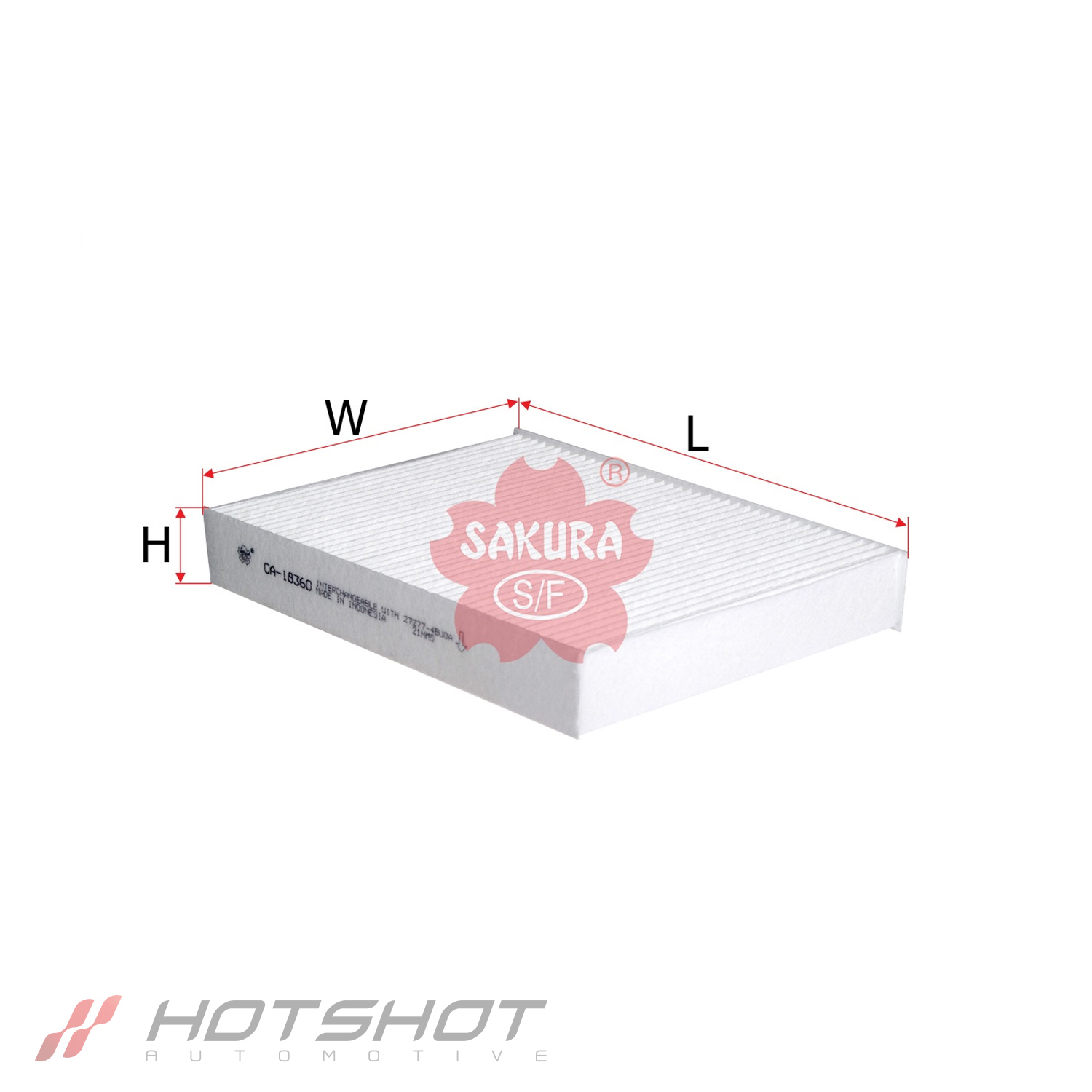 Sakura Cabin Filter Hotshot Automotive Sakura Cabin Filter CA-18360 For Nissan - Image 1
