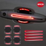 Car Exterior Door Handle Anti Scratch Protector Guard (Red)