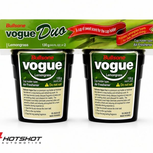BULLSONE VOGUE DUO GEL PERFUME AIR FRESHENER LEMON GRASS (2PCS)