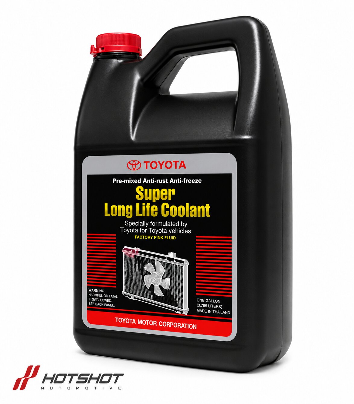 toy (1) TOYOTA OEM SUPER LONG LIFE PREMIXED COOLANT RED 3.7L - Image 1