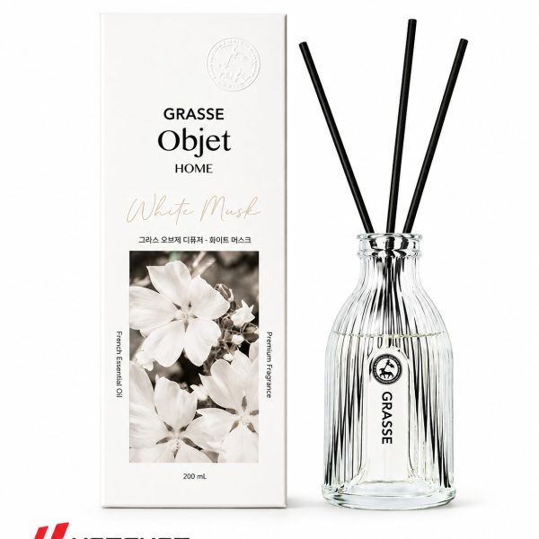 BULLSONE GRASSE OBJET HOME WHITE MUSK PERFUME 200ML.